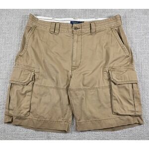 Polo Ralph Lauren Men's Montana Khaki Chino Gellar Cargo Shorts Logo Size 38